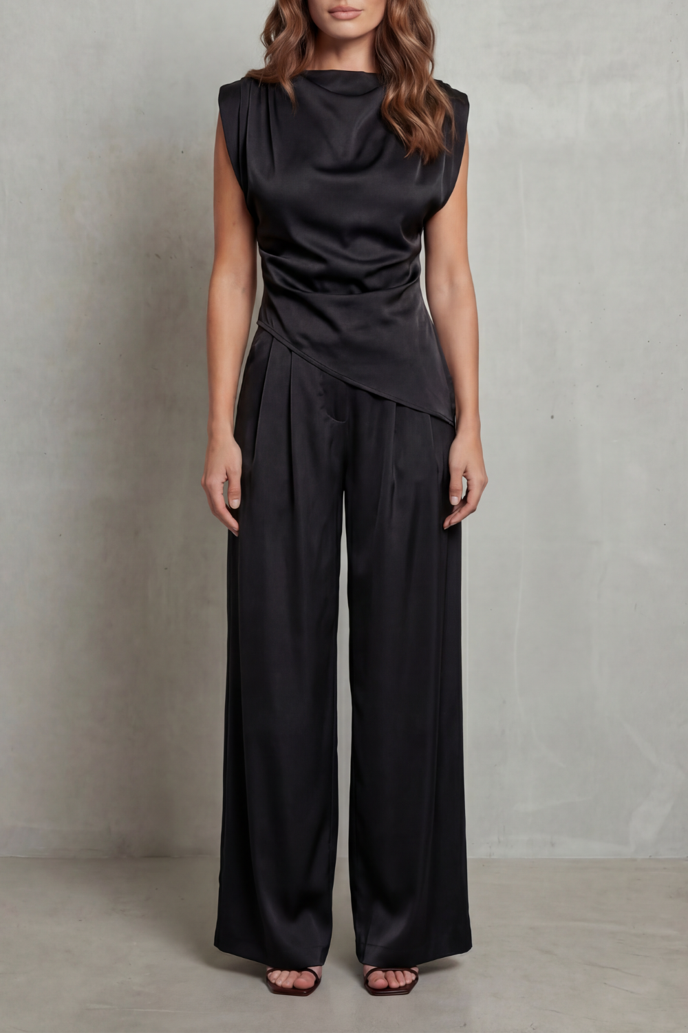 Wide-Leg Casual Elegance Set