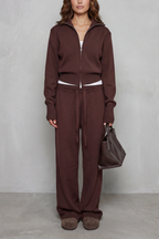 Relaxed Wide-Leg Knit Lounge Set