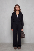 Relaxed Wide-Leg Knit Lounge Set
