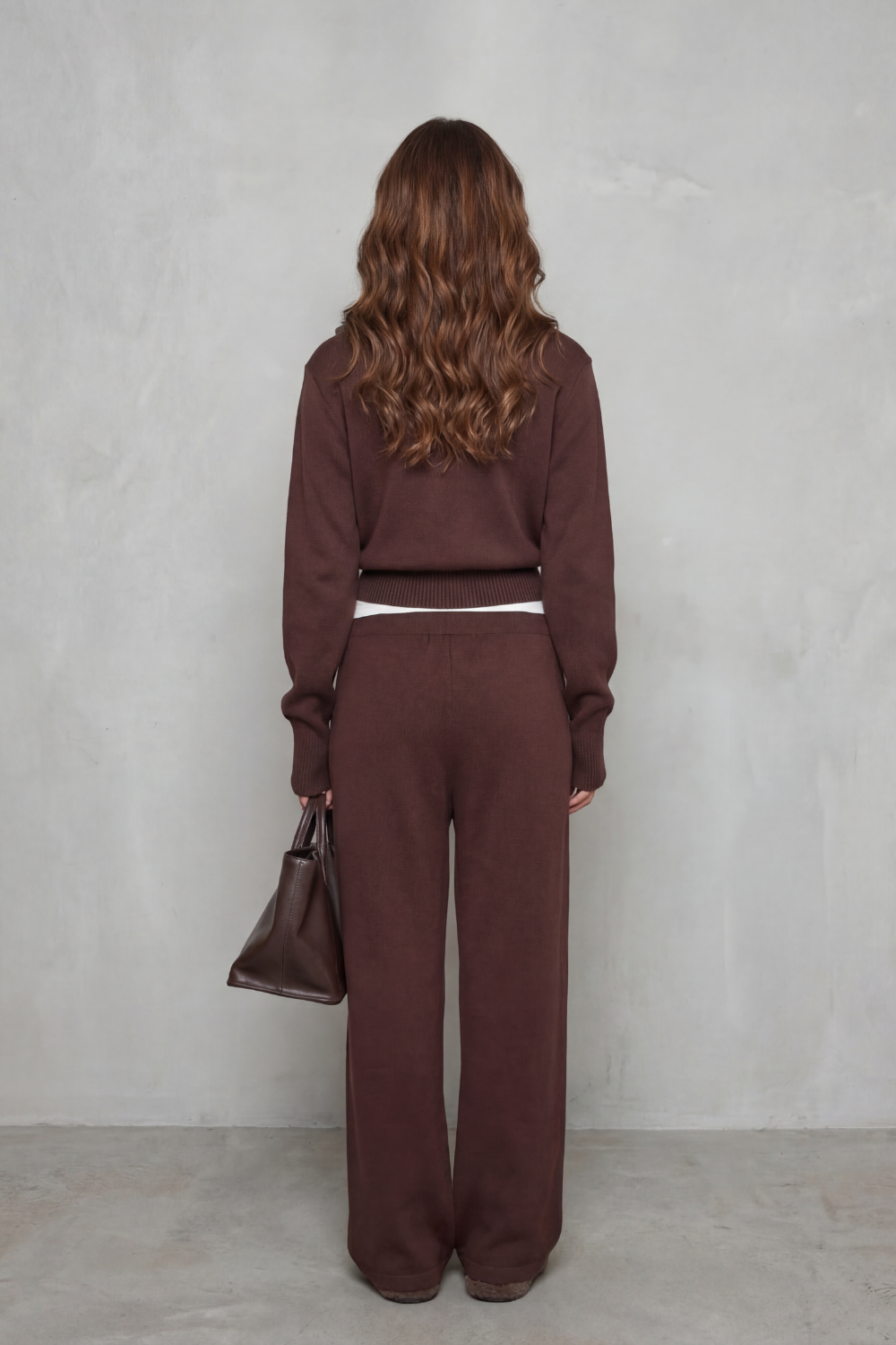 Relaxed Wide-Leg Knit Lounge Set