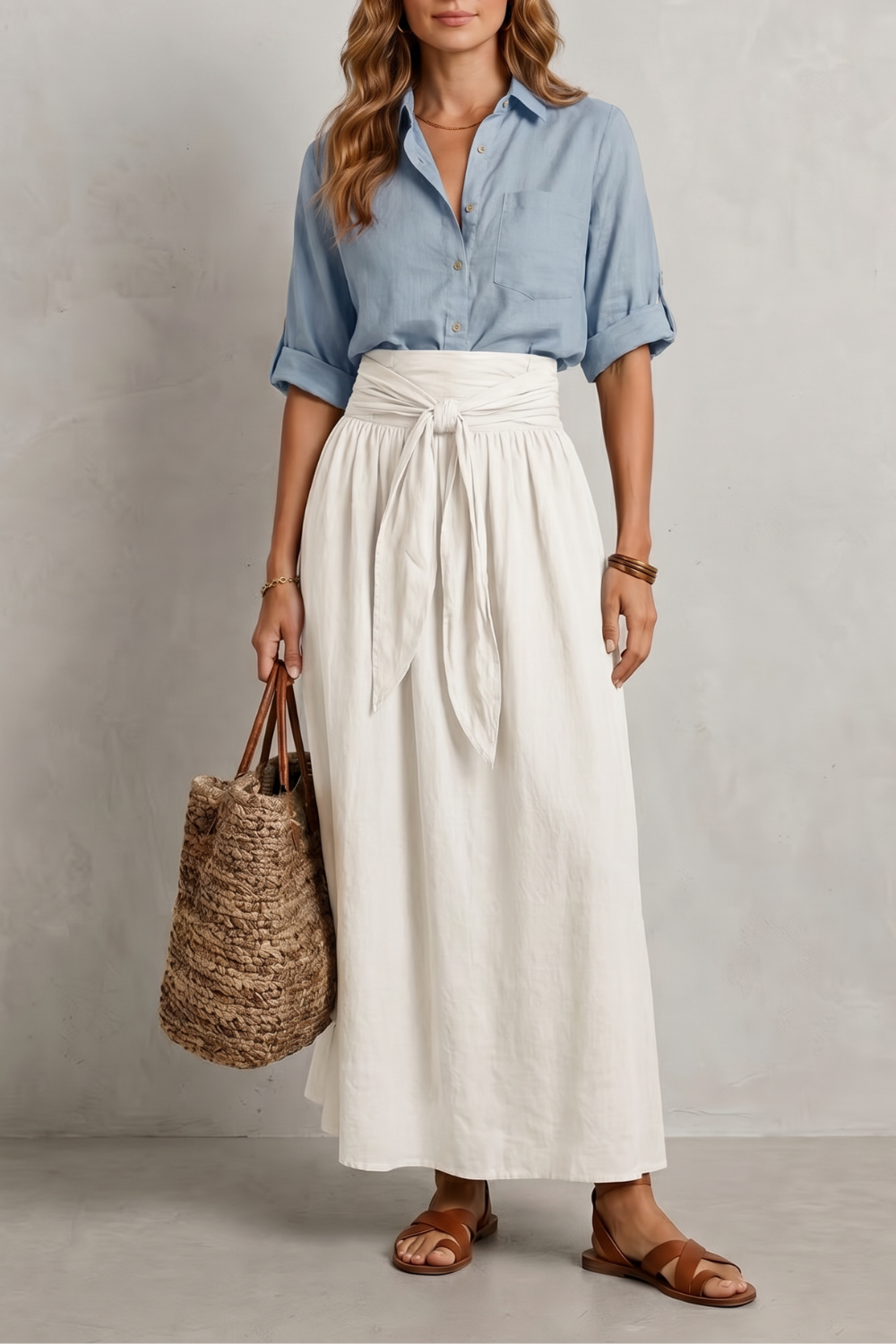 Seravina – Effortless resort elegance – Maxi skirt set