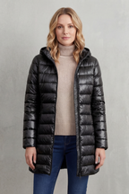 Zip Hooded Down Jacket