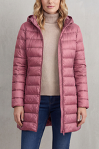 Zip Hooded Down Jacket