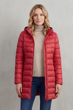 Zip Hooded Down Jacket