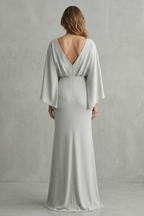 Batwing Sleeve Maxi Dress