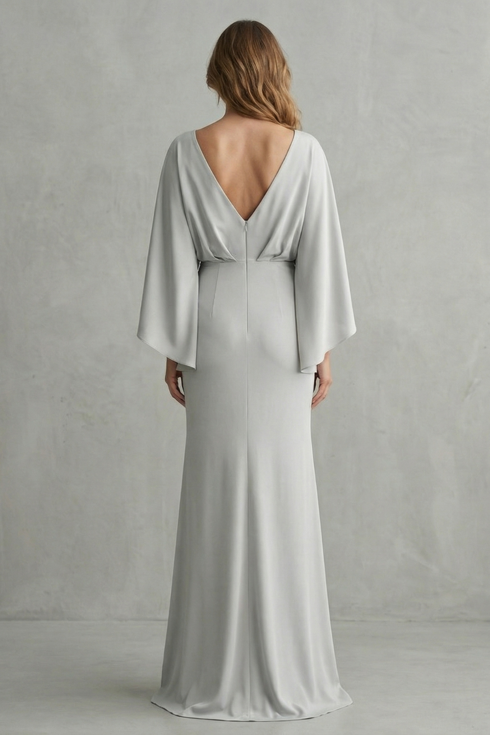Batwing Sleeve Maxi Dress