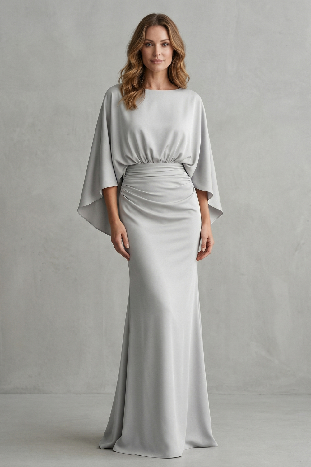 Batwing Sleeve Maxi Dress
