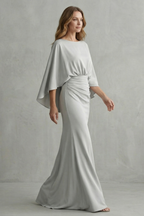 Batwing Sleeve Maxi Dress