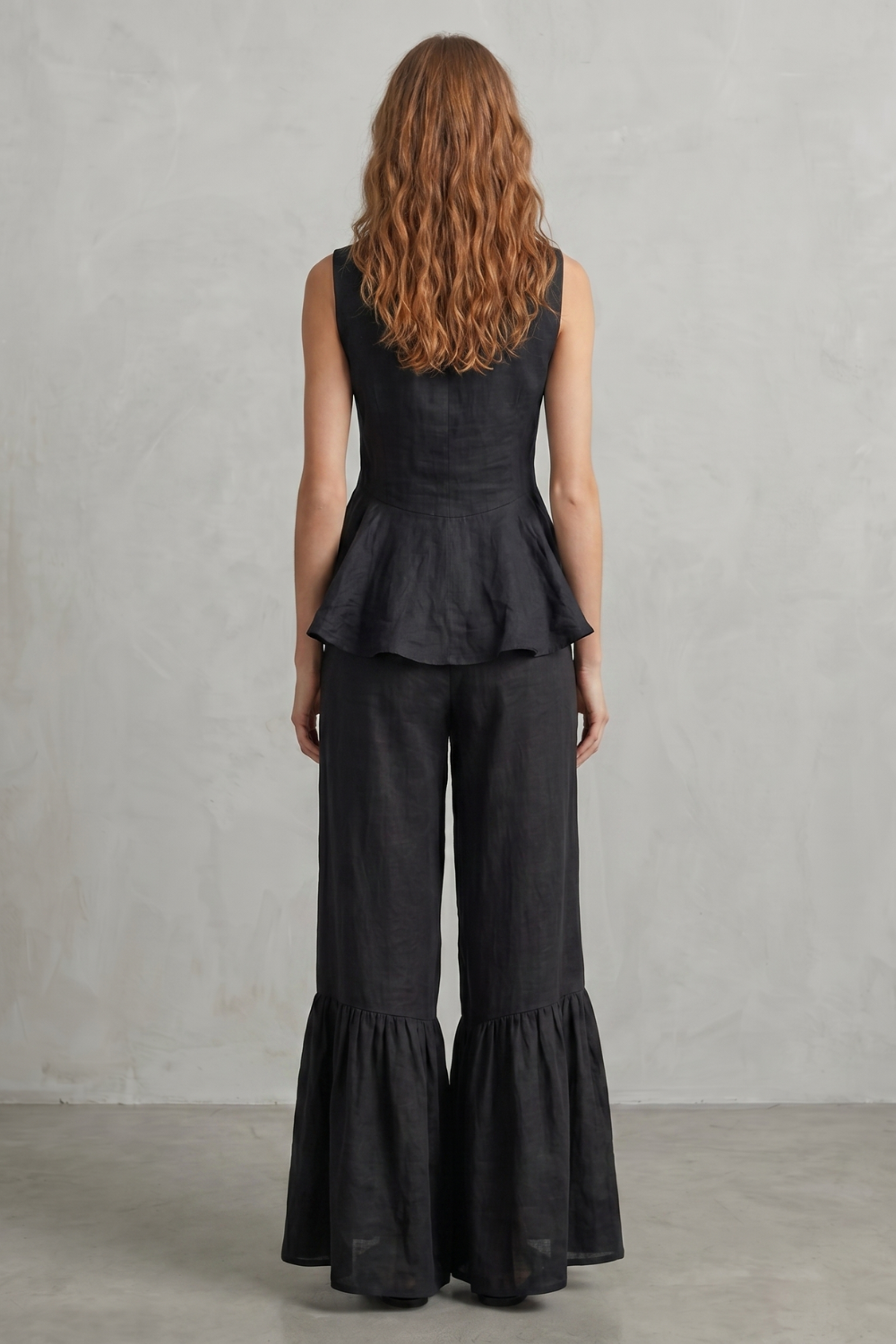 Solivette – Ruffled resort elegance – Trouser set