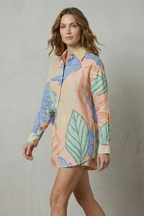 High Waist Shirt And Short Set