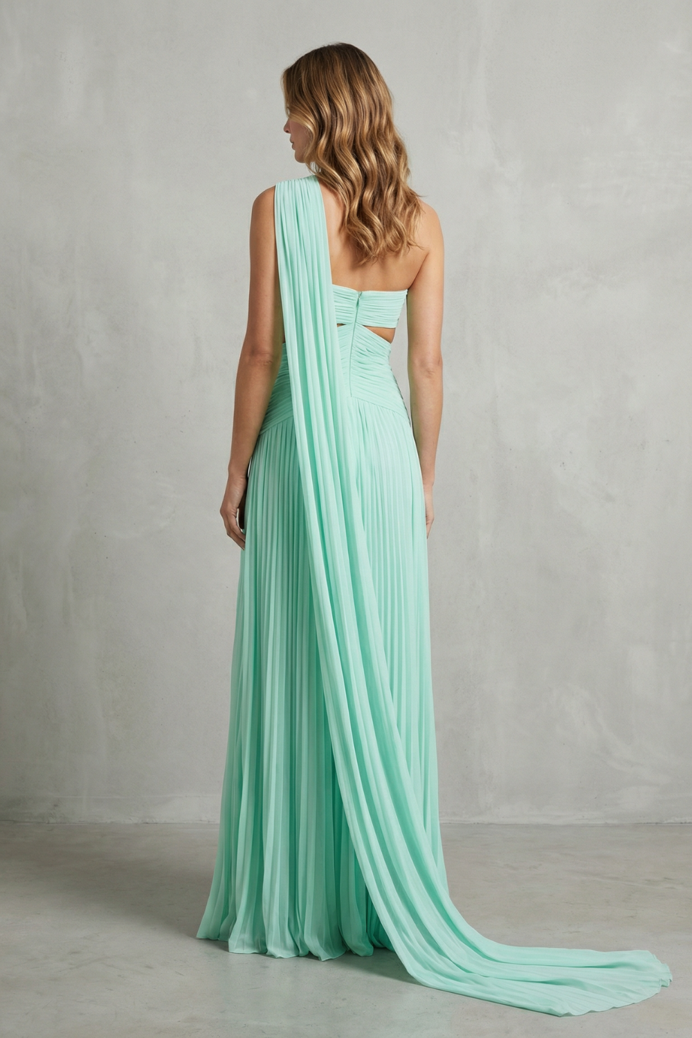 Sylvarine – Ethereal chiffon drape – Maxi dress