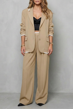 Elegant Wide-Leg Two-Piece Power Look