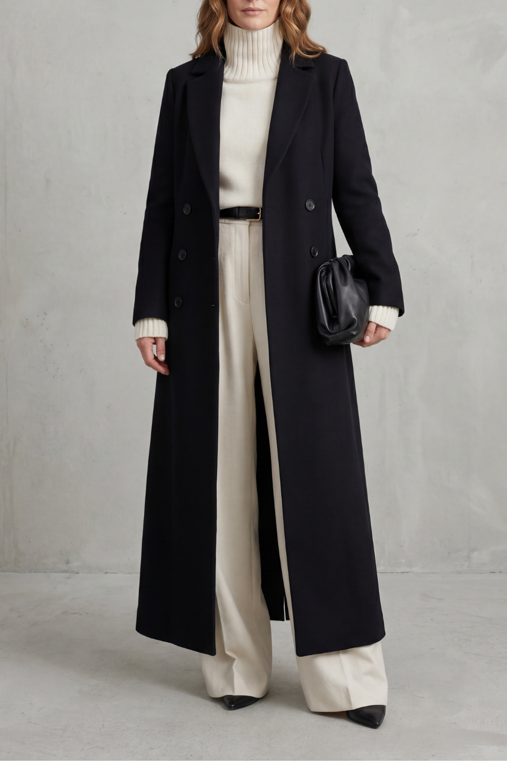 Tailored Long Wool Coat