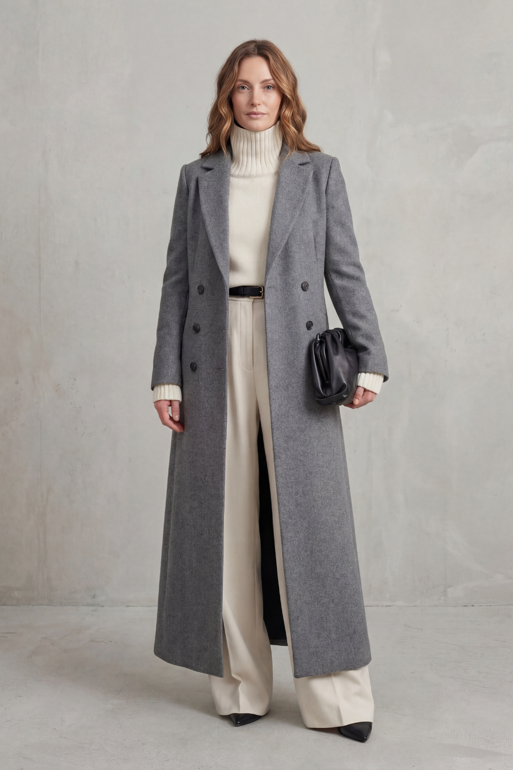 Tailored Long Wool Coat