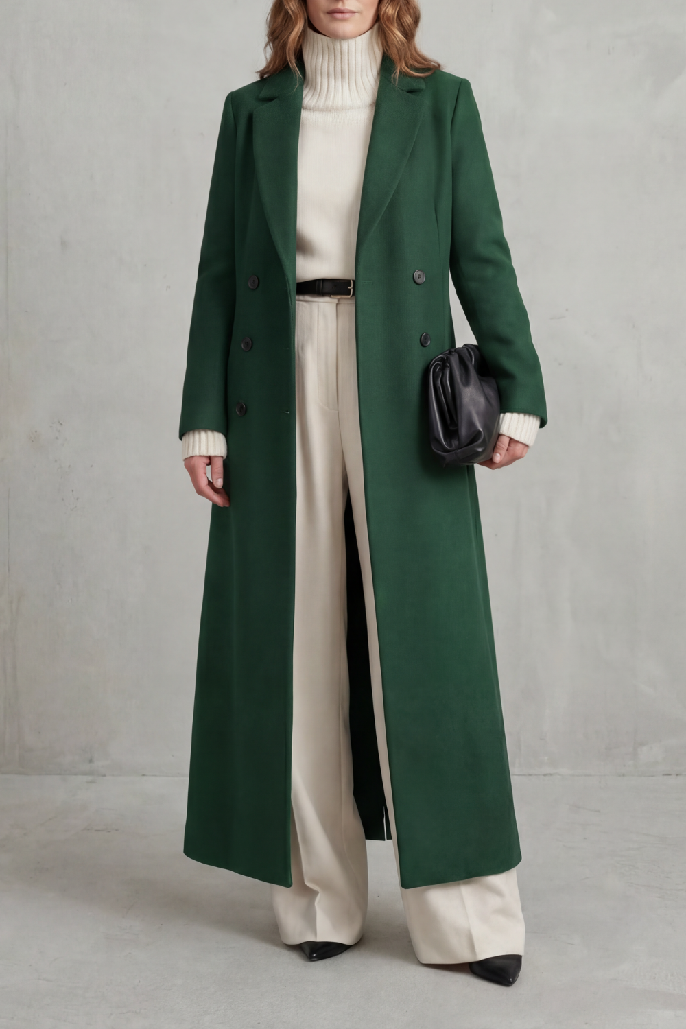 Tailored Long Wool Coat