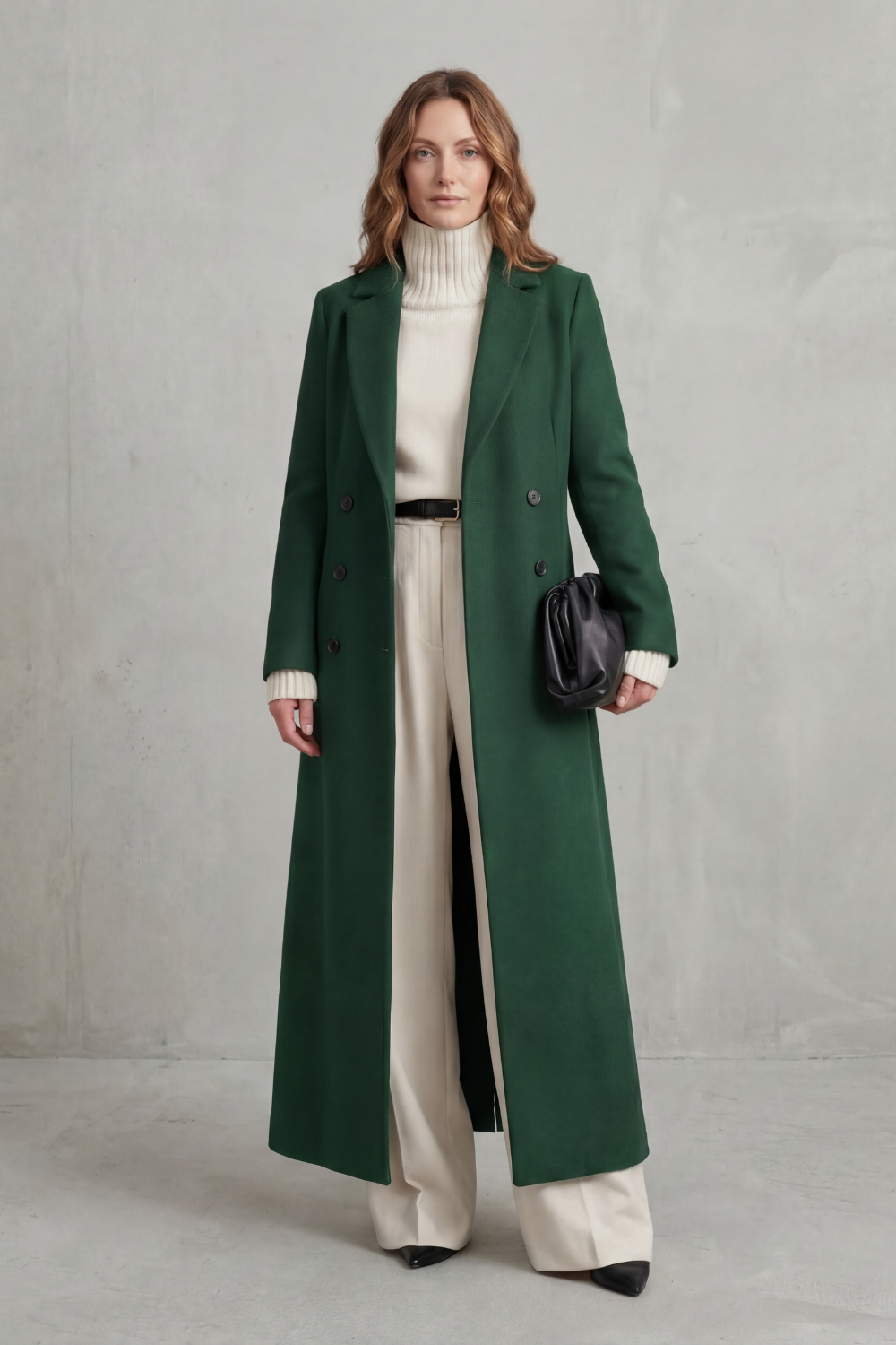 Tailored Long Wool Coat