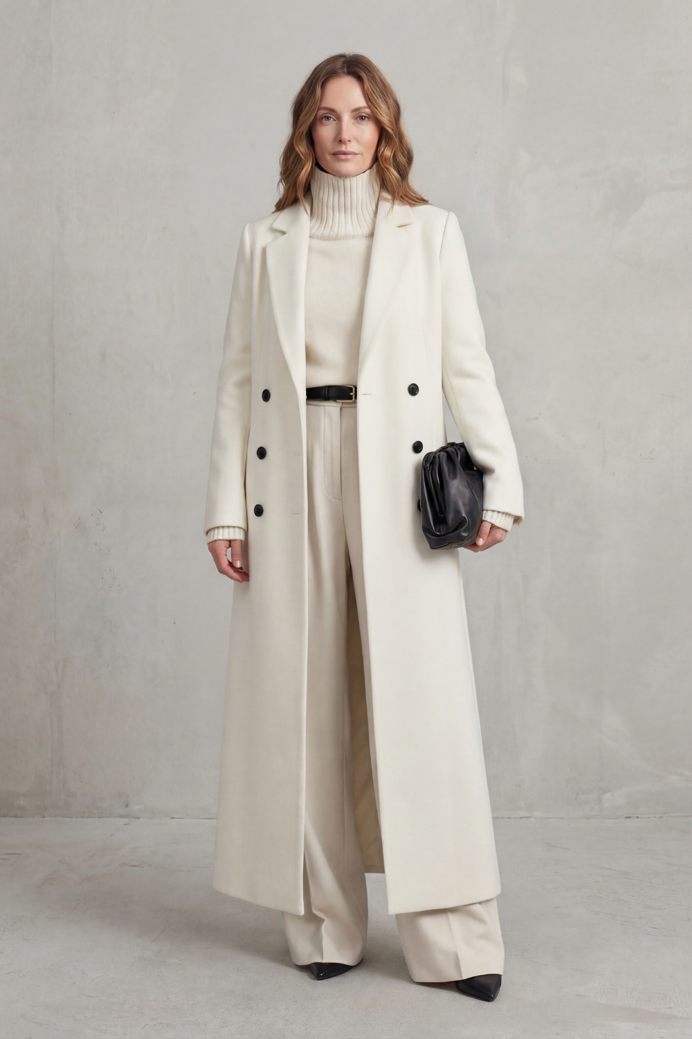 Tailored Long Wool Coat
