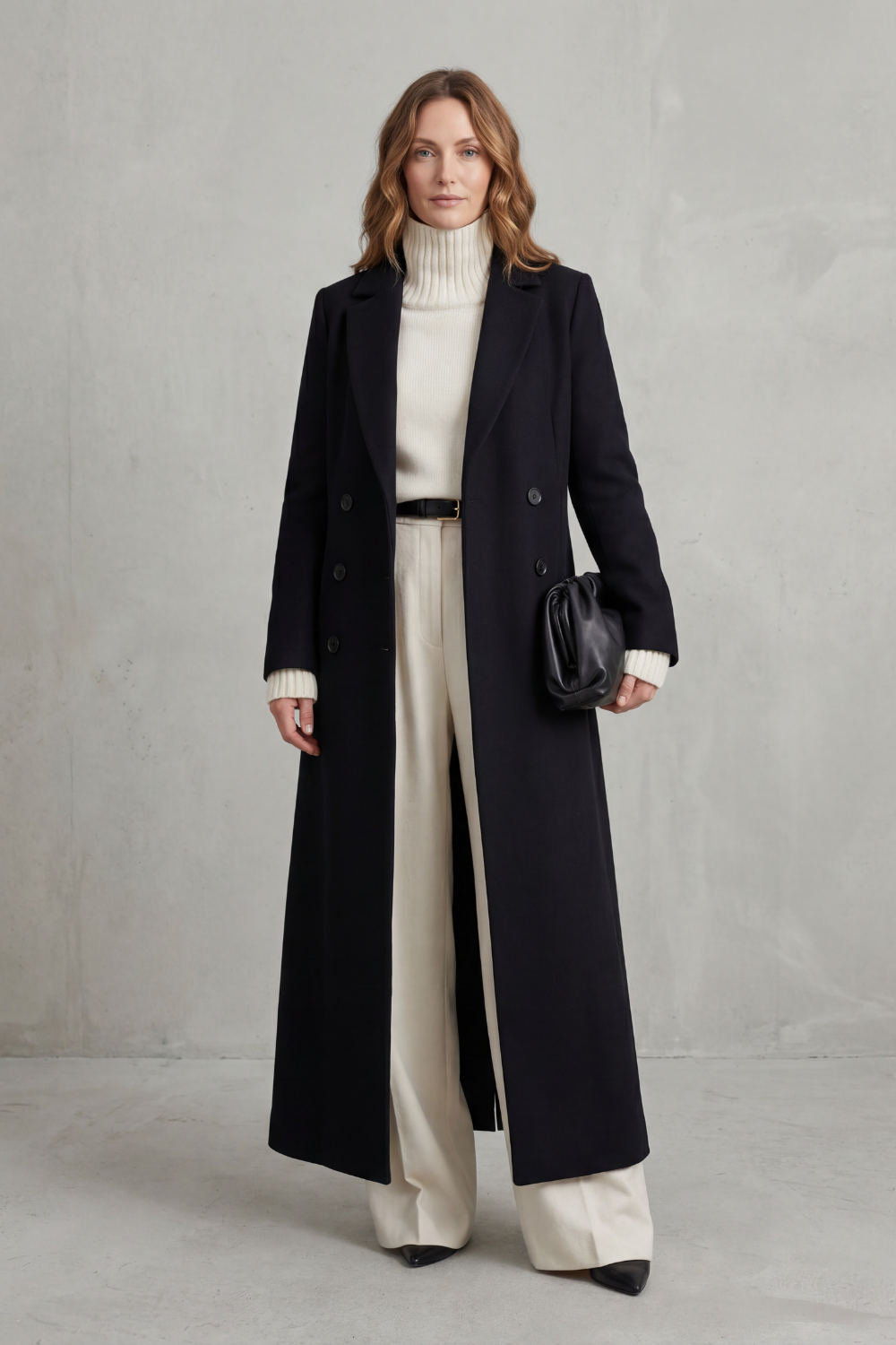 Tailored Long Wool Coat