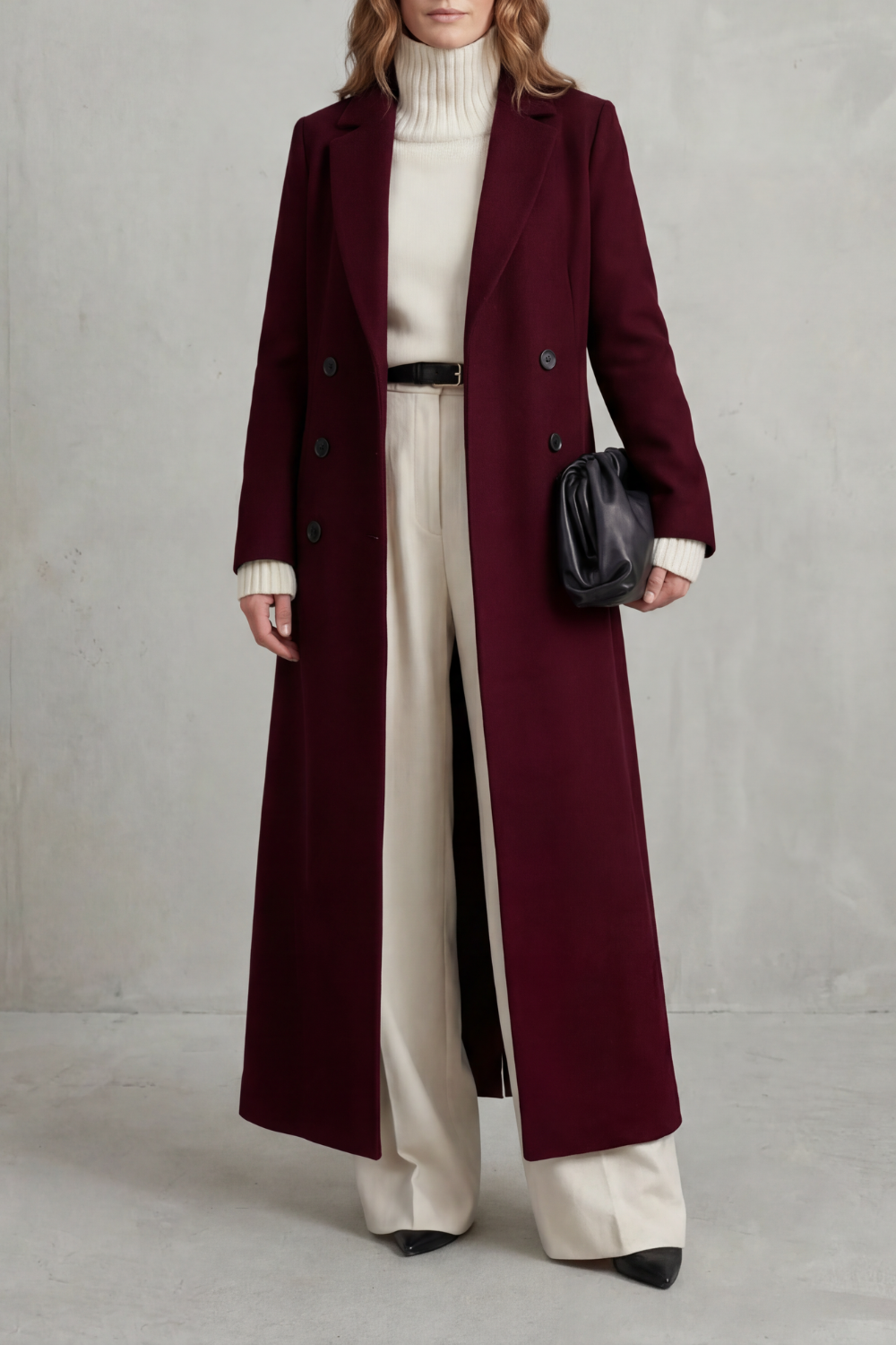 Tailored Long Wool Coat