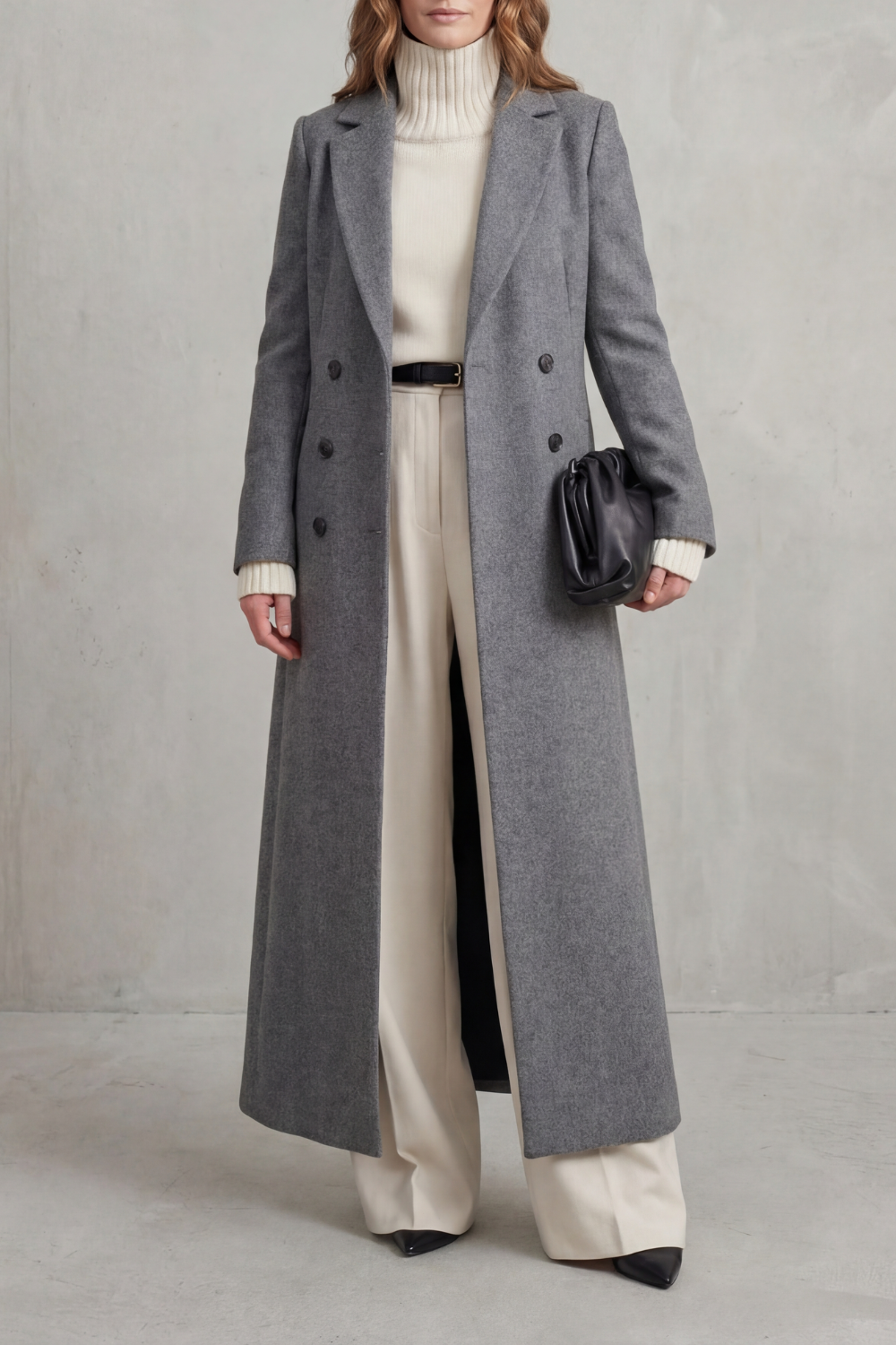 Tailored Long Wool Coat