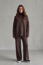 Relaxed Wide-Leg Knit Lounge Set