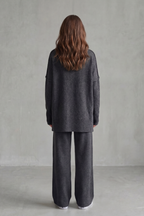 Relaxed Wide-Leg Knit Lounge Set