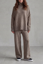 Relaxed Wide-Leg Knit Lounge Set
