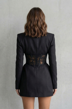 Tailored Lace Blazer Dress