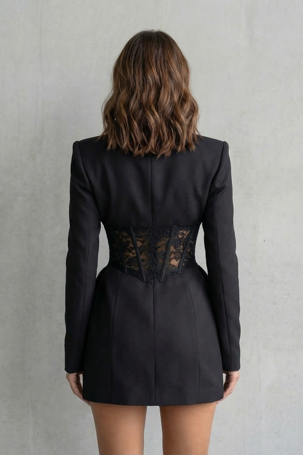 Tailored Lace Blazer Dress
