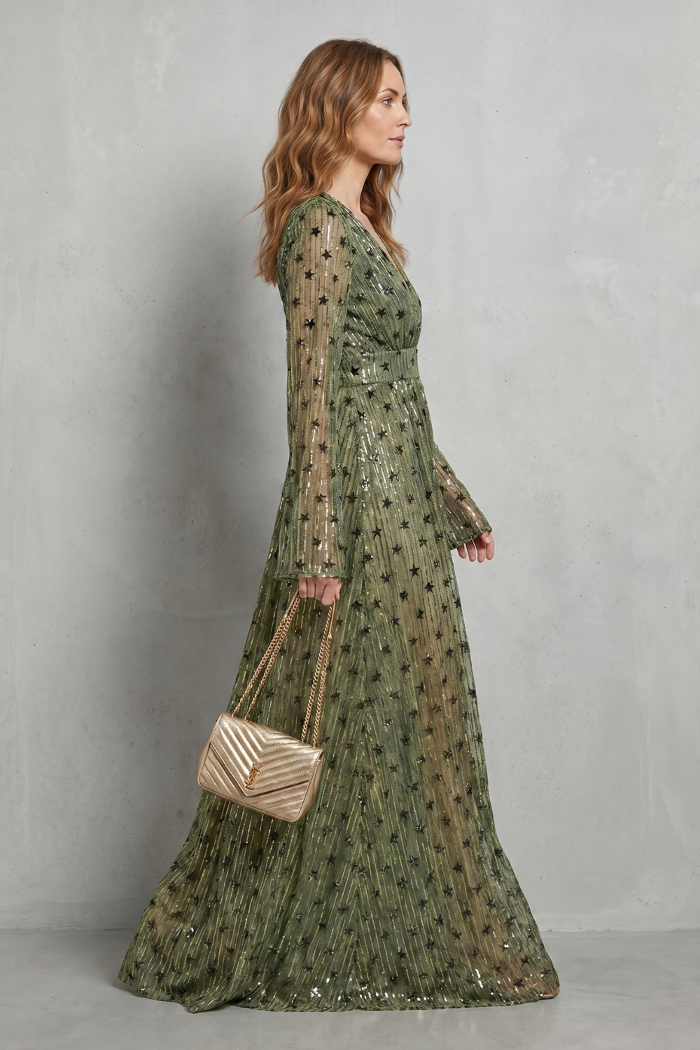 Valessia – Shimmering bohemian elegance – Maxi dress