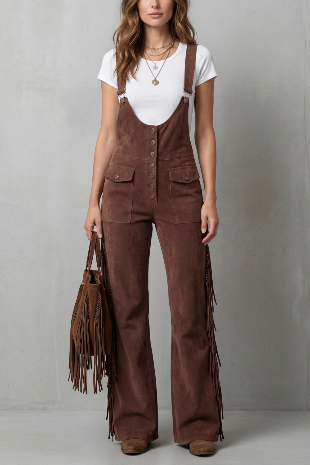 Flared Overalls