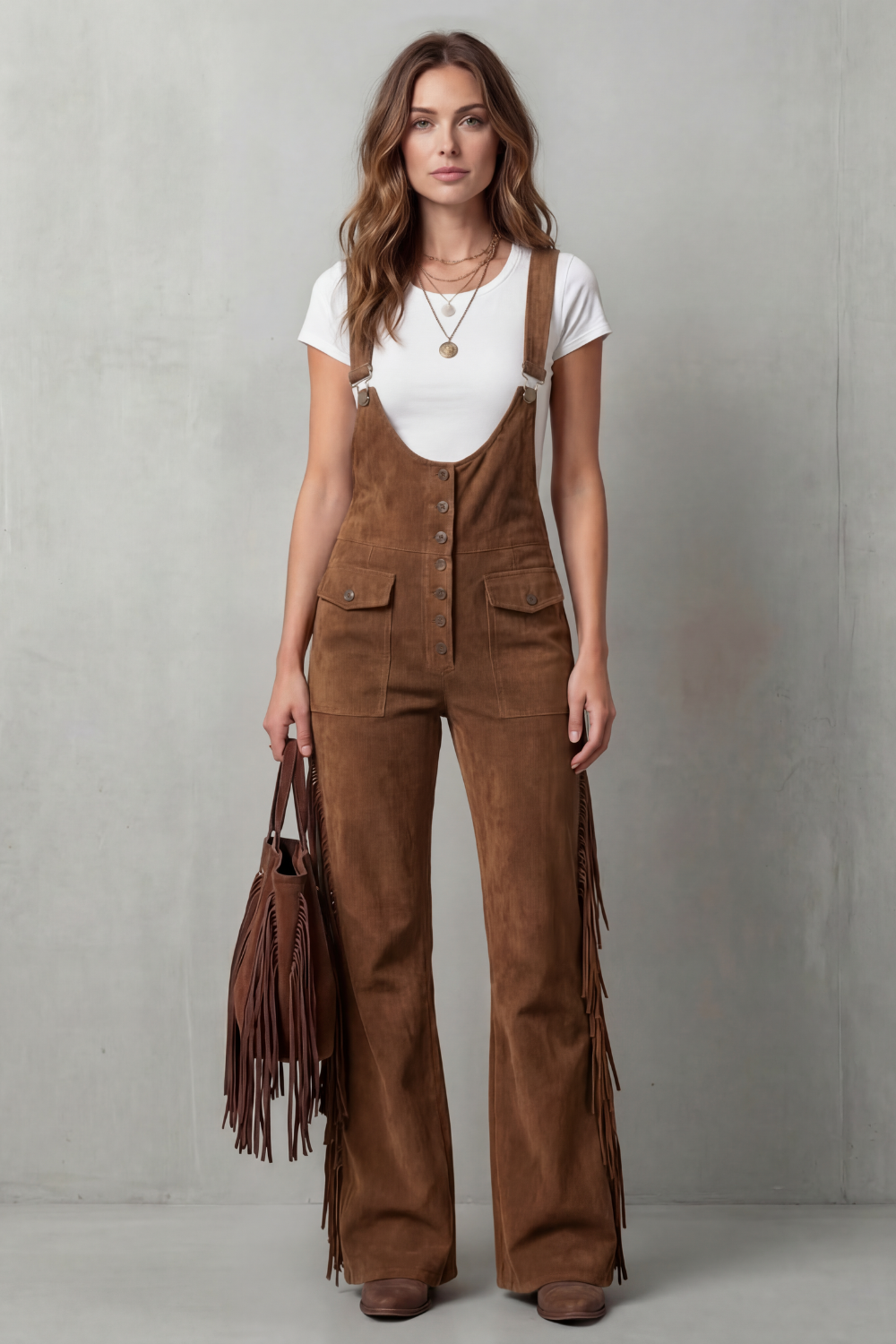 Flared Overalls
