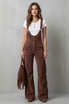 Flared Overalls