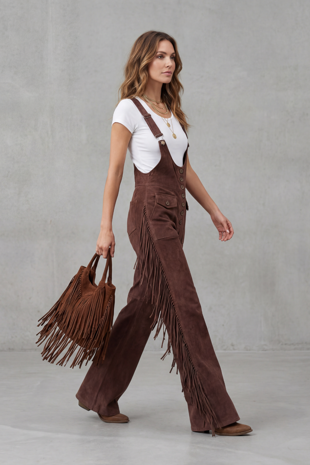 Flared Overalls
