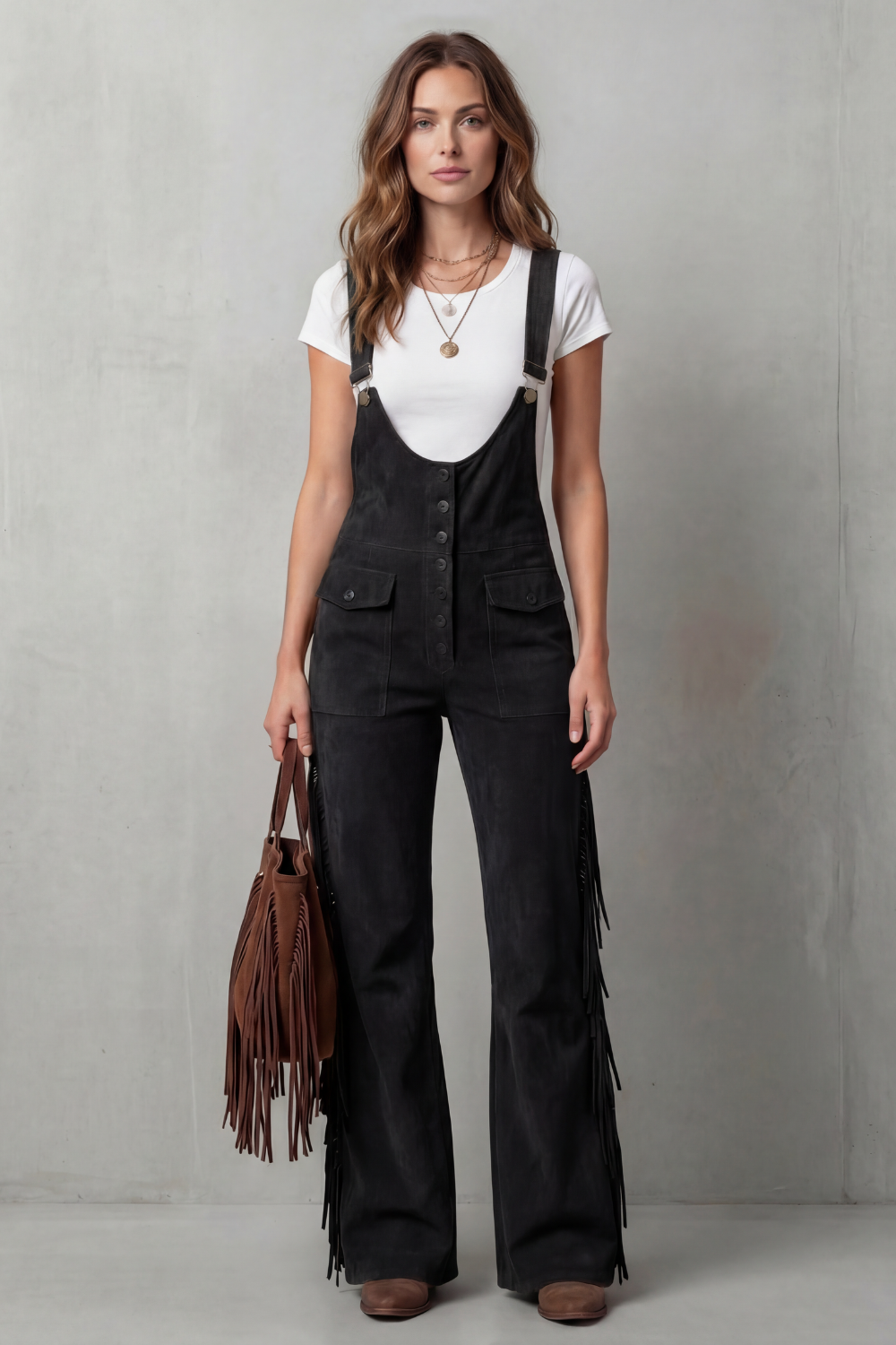 Flared Overalls