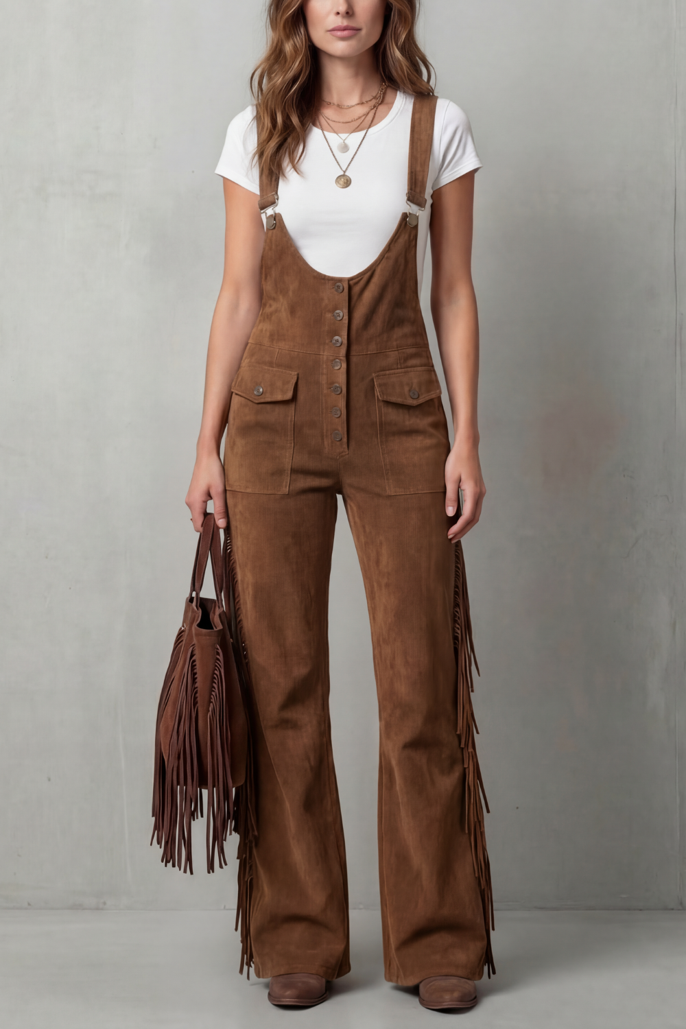 Flared Overalls