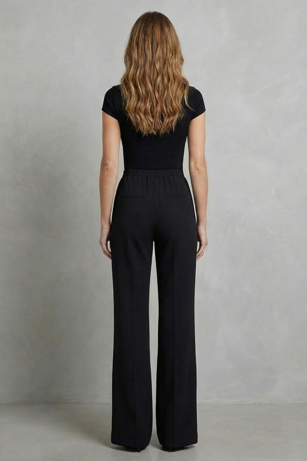High-Waist Wide-Leg Trousers