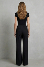 High-Waist Wide-Leg Trousers