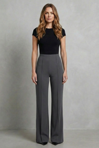 High-Waist Wide-Leg Trousers