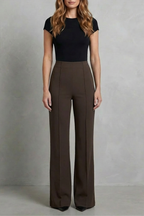 High-Waist Wide-Leg Trousers