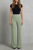 High-Waist Wide-Leg Trousers