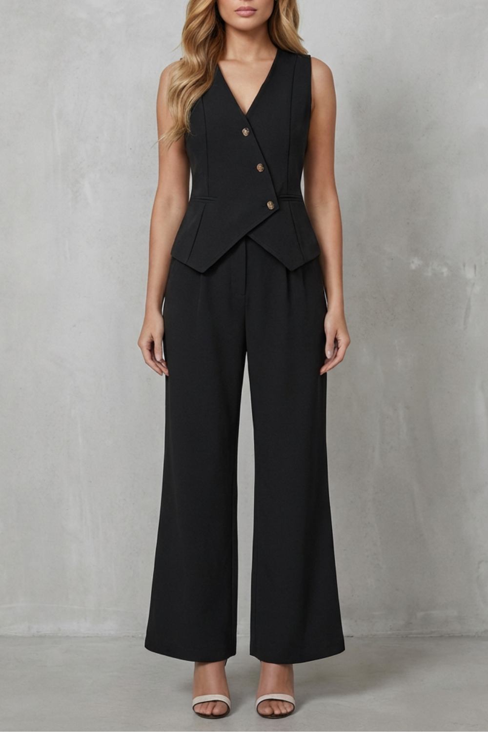 Sleeveless Tailored Chic Commuter Style