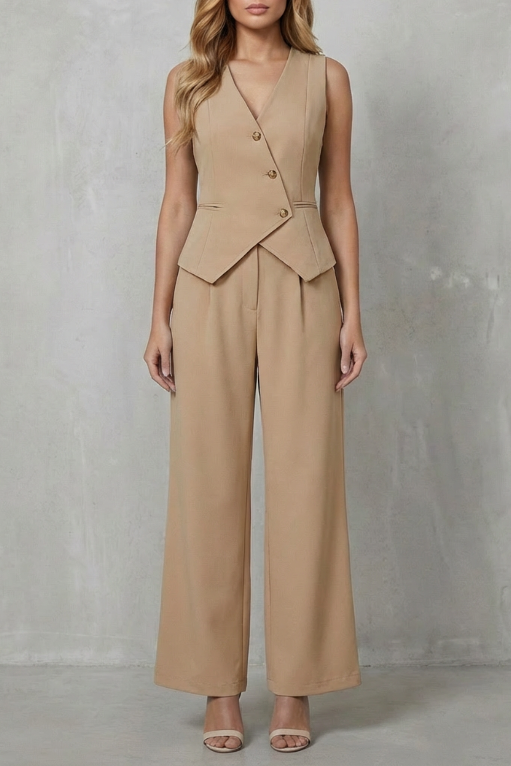 Sleeveless Tailored Chic Commuter Style