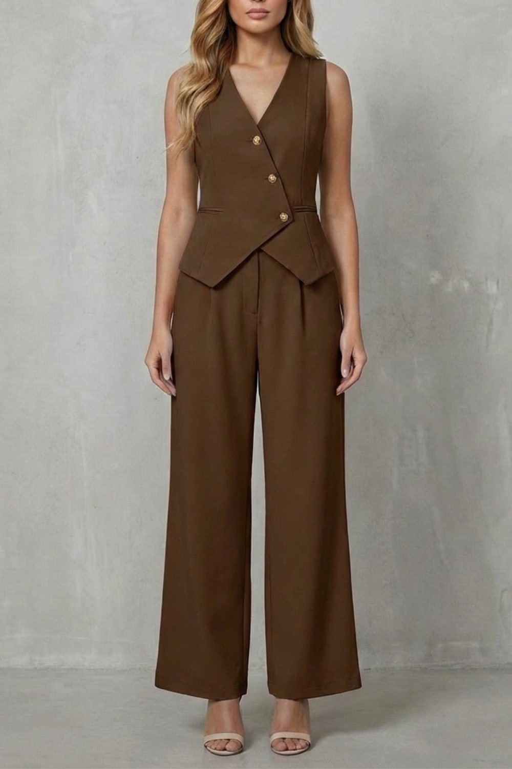 Sleeveless Tailored Chic Commuter Style