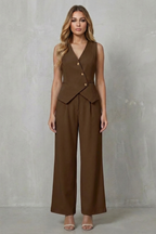 Sleeveless Tailored Chic Commuter Style