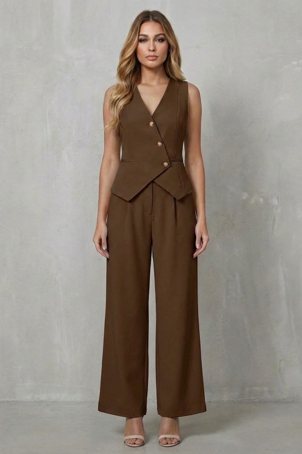 Sleeveless Tailored Chic Commuter Style
