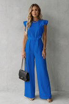 Belted Wide-Leg Jumpsuit