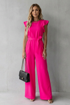 Belted Wide-Leg Jumpsuit