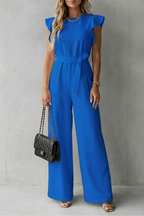 Belted Wide-Leg Jumpsuit