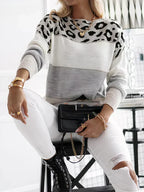 Cosy Knit Jumper Relaxed Fit Round Neck Long Sleeve Winter